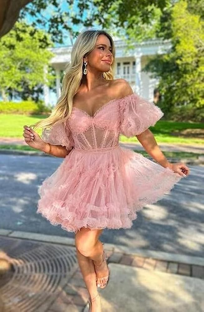 アメリドレスPUFF TULLE TOP LAYERED DRESS Ameri（アメリ）の「PUFF TULLE TOP LAYERED DRESS（ドレス